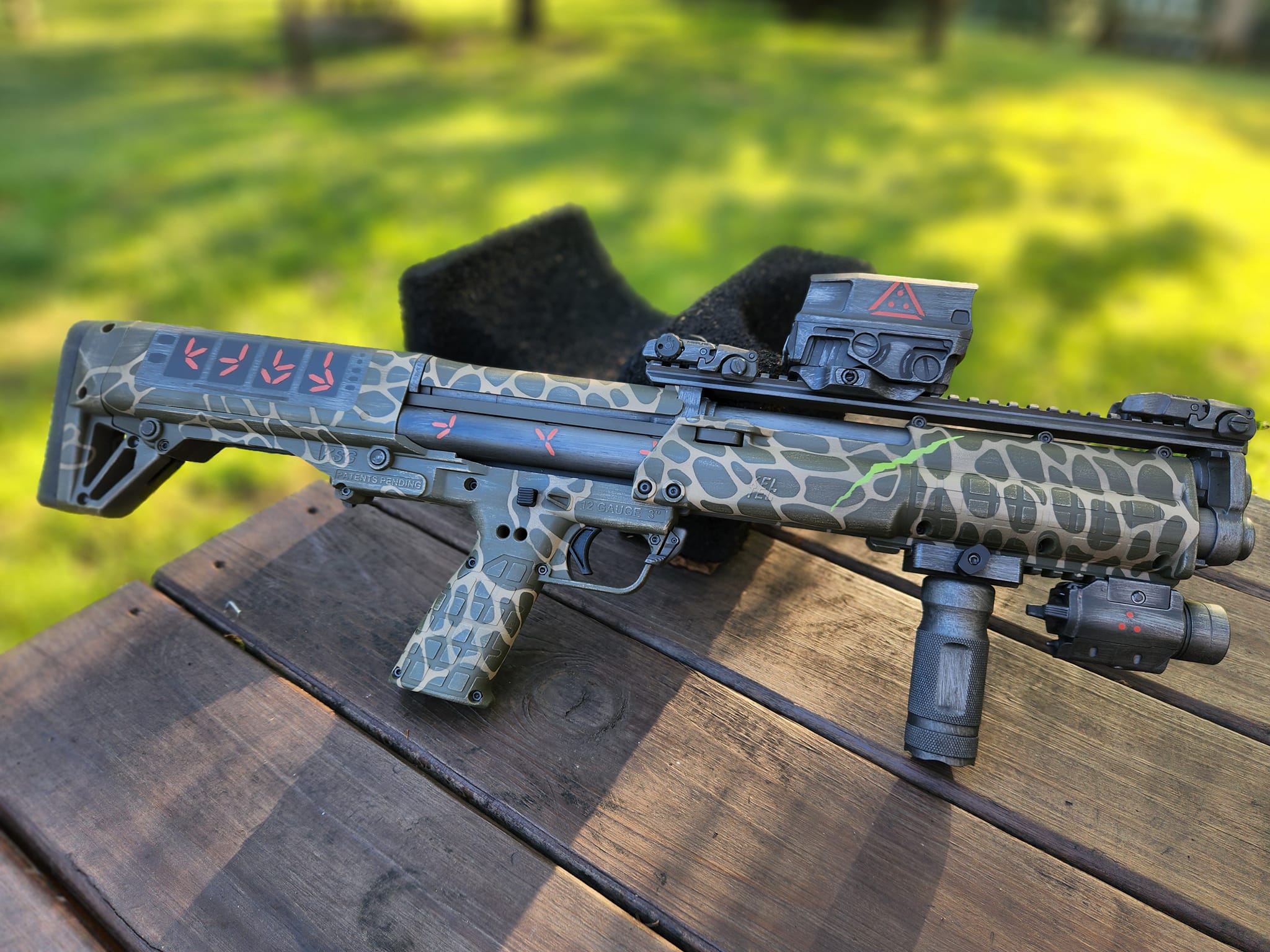 Kel-Tec KSG stone pattern camo