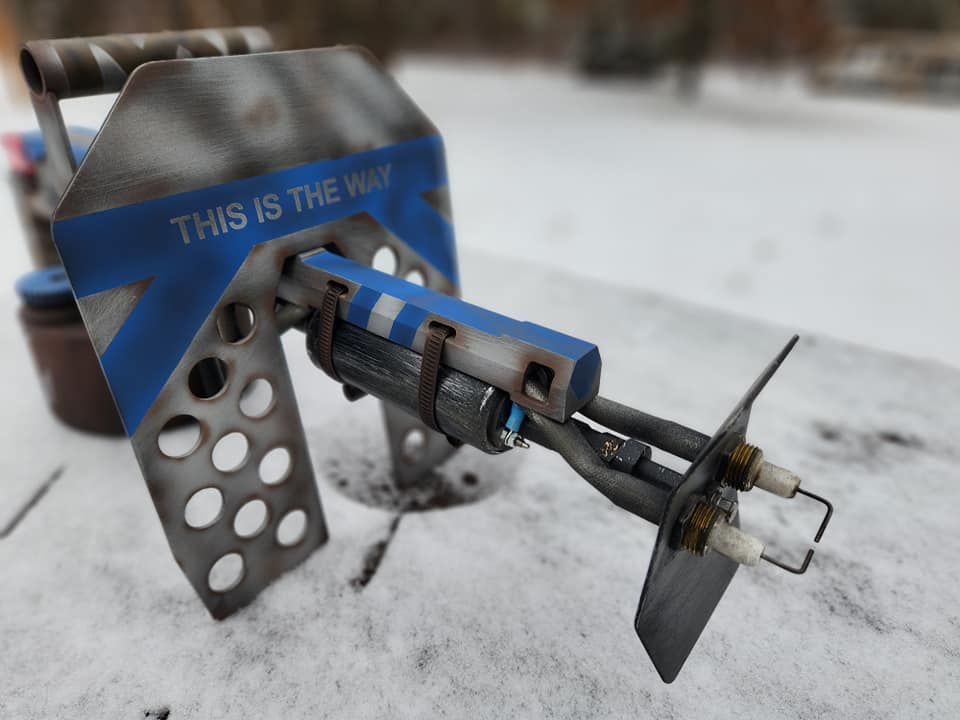 This is the way Mandalorian ice fishing tip-up